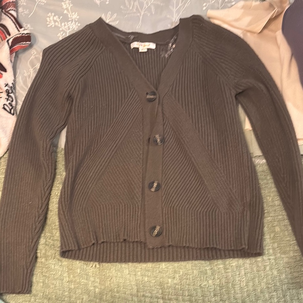 Women's Ribbed Cardigan Sweater